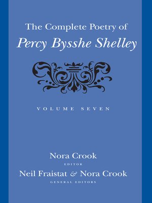 cover image of The Complete Poetry of Percy Bysshe Shelley